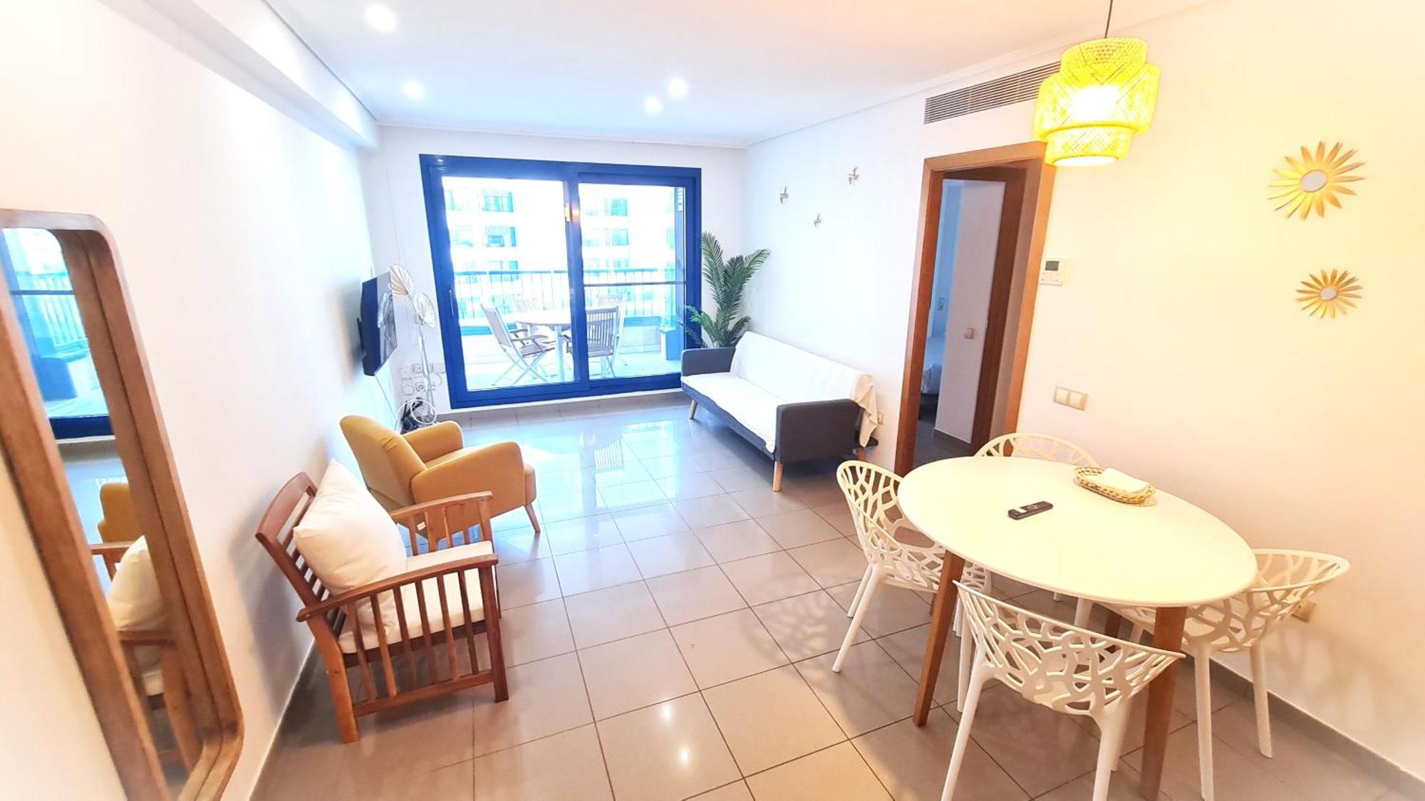 Beach Valencia Luxury D15-9 Apartment With Terrace And Sea Views With Two Rooms المظهر الخارجي الصورة